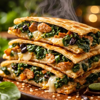 Image of Whole30 Spinach Quesadilla