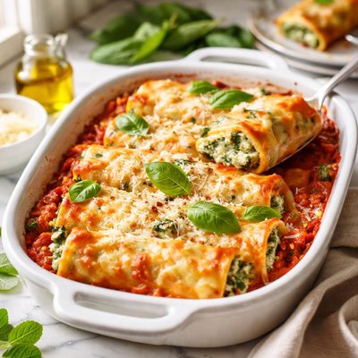 Image of Spinach Ricotta Cannelloni
