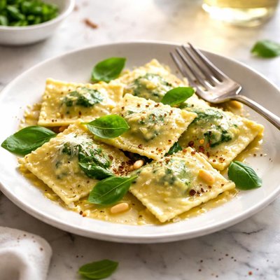 Image of Vegan Spinach Ricotta Ravioli