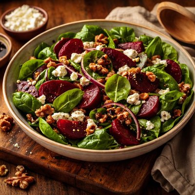 Image of Spinach Salad with Beets