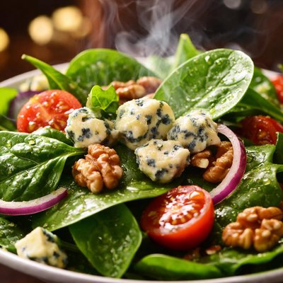 Image of Spinach Salad with Blue Cheese
