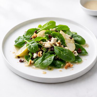 Image of Spinach Salad with Pear Dressing