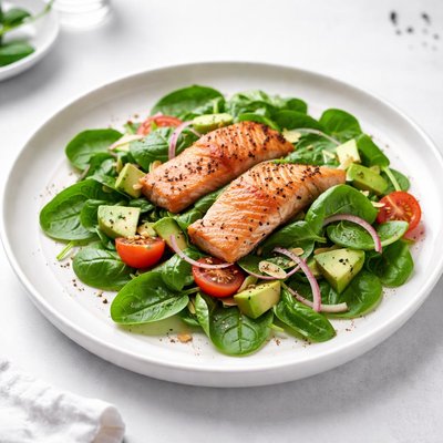 Image of Spinach Salad with Salmon
