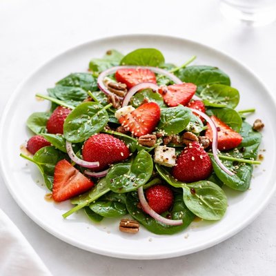 Image of Spinach Salad with Strawberries