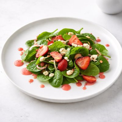 Image of Spinach Salad with Strawberry Vinaigrette