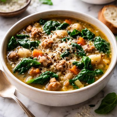 Image of Spinach Sausage Soup