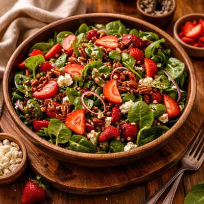 Image of Spinach Strawberry Salad