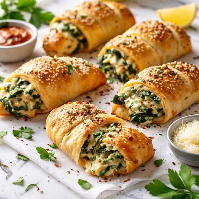 Image of Spinach Stuffed Crescent Rolls
