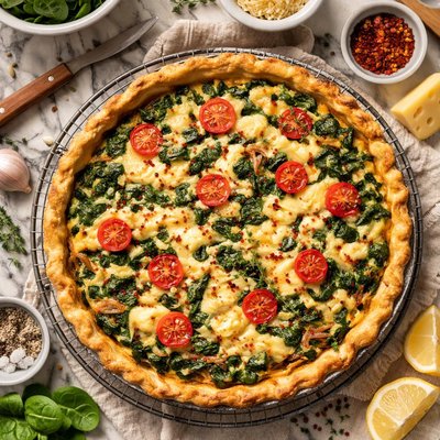 Image of Spinach Swiss Pie