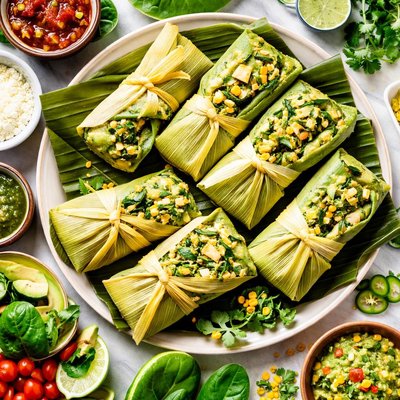 Image of Spinach Tamales