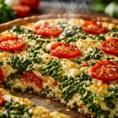 Image of Spinach Tomato Quiche Crustless