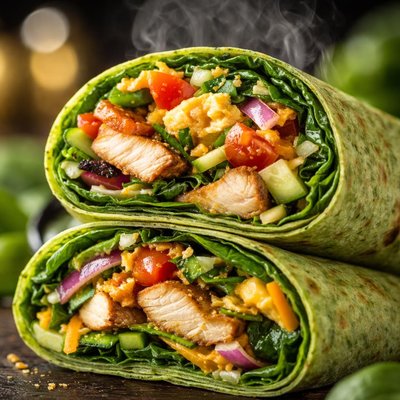 Image of Wraps de Tortilla de Espinacas Bajas en Sodio