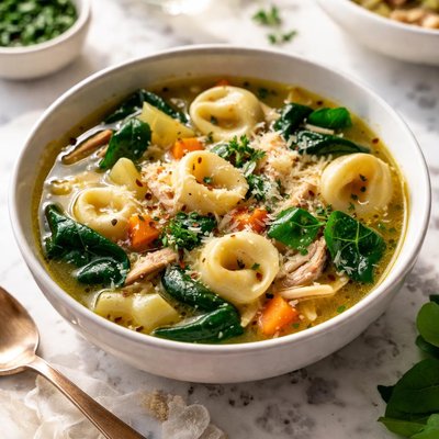 Image of Spinach Torttellini Soup