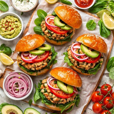 Image of Spinach Turkey Burgers