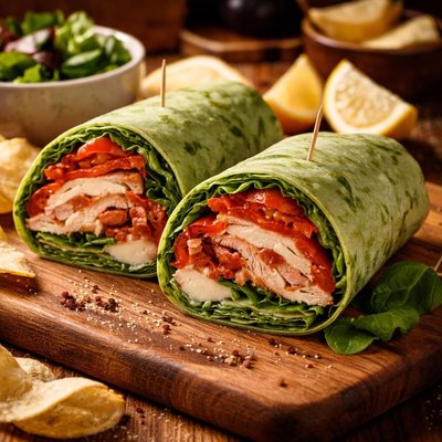 Image of Spinach Turkey Wraps for 2