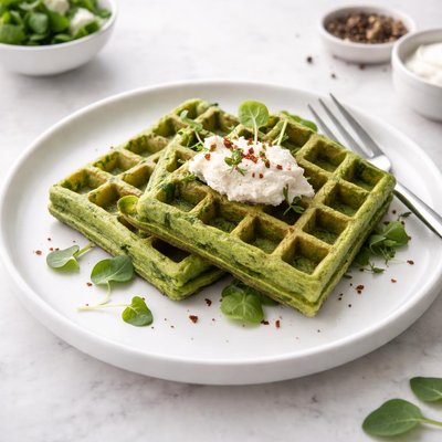 Image of Spinach Waffles