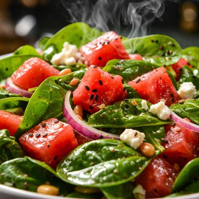 Image of Spinach Watermelon Salad
