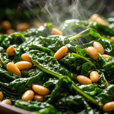 Image of Spinach with Pine Nuts