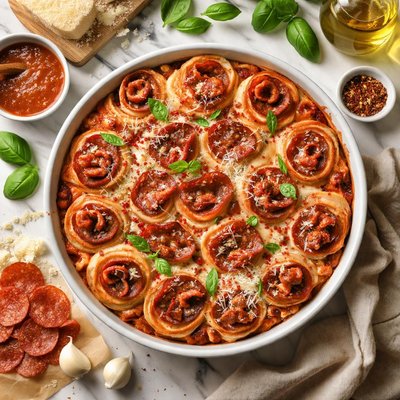 Image of Spiral Pepperoni Pizza Bake