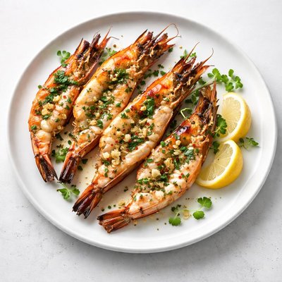 Image of Split Barbecued Prawns
