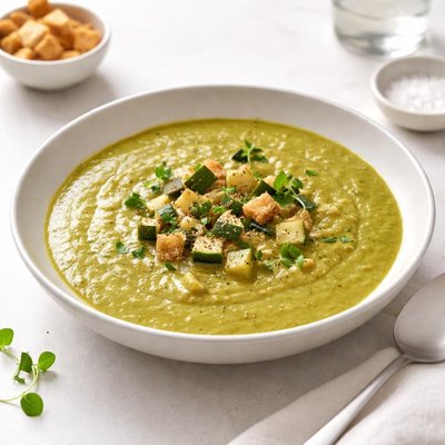 Image of Split Pea and Zucchini Soup