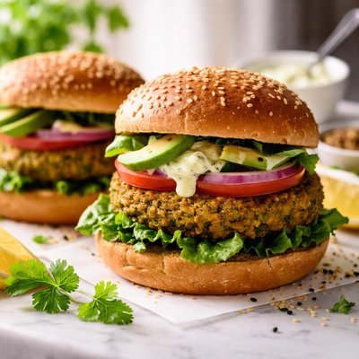 Image of Split Pea Burgers