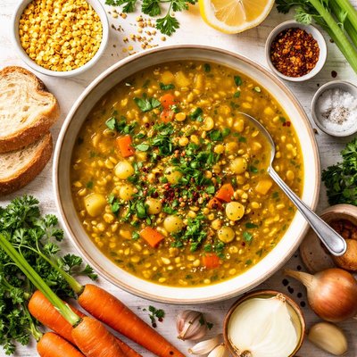 Image of Split Pea Soup Vegan Vegetarian