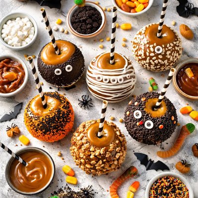 Image of Spooky Caramel Apples