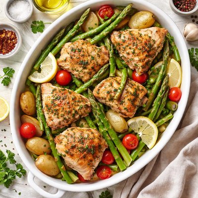 Image of Spring Chicken and Asparagus