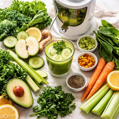 Image of Spring Cleanse Vegetable Juice Juicer