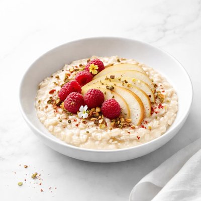 Image of Spring Delight Oatmeal Raspberry Pear