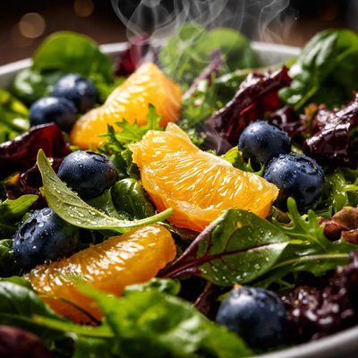 Image of Spring Mix with Oranges Blueberries