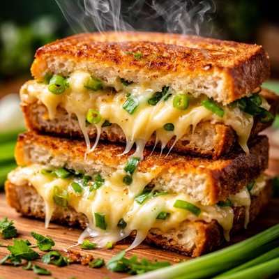 Image of Spring Onion Grilled Cheese Sandwich