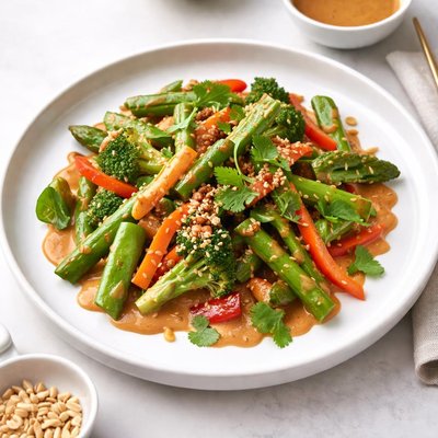 Image of Spring Stir Fry in Peanut Sauce