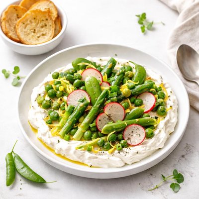 Image of Spring Vegetable and Goat Cheese Dip