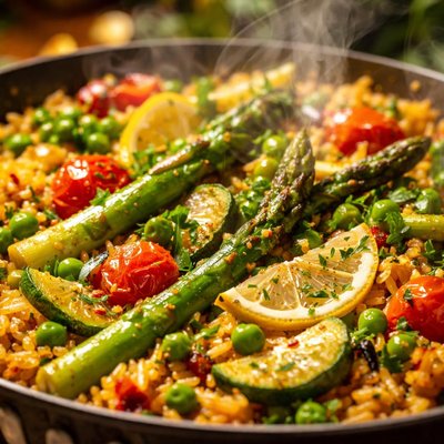 Image of Spring Vegetable Paella