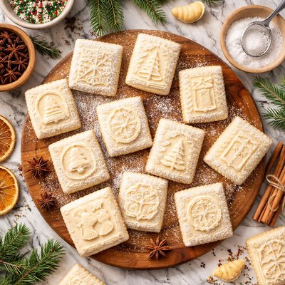 Image of Springerle Molded Christmas Cookies