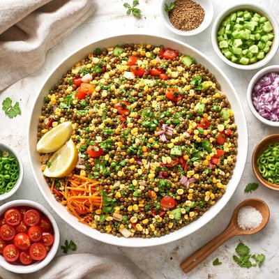 Image of Sprouted Mung Bean Salad Moong Salaad