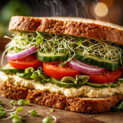 Image of Sprouts Hummus Sandwich