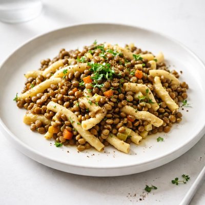 Image of Sptzle with Lentils from Scratch Gluten Free