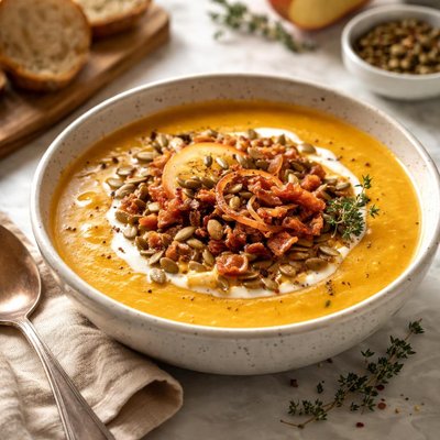 Image of Squash Apple and Onion Soup Revised