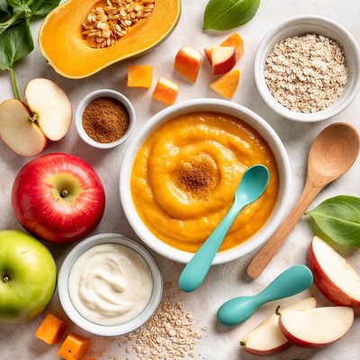 Image of Squash Apple Puree Baby Food