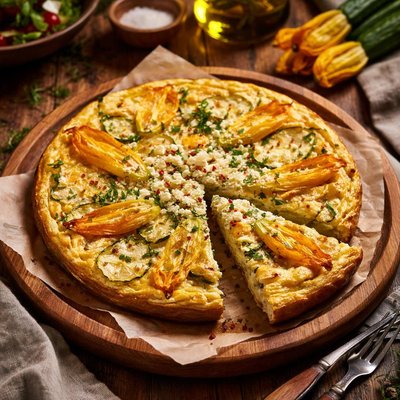 Image of Squash Blossom Frittata