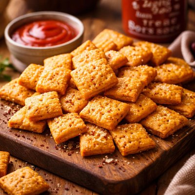 Image of Sriracha Cheese Crackers
