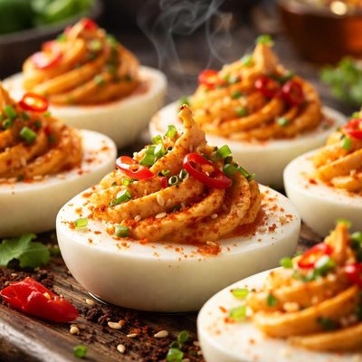 Image of Sriracha Deviled Eggs