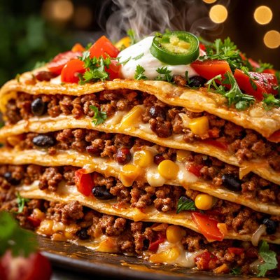Image of Stacked Burrito Pie