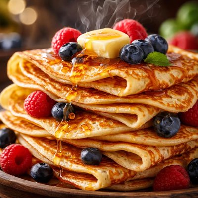 Image of Stacked Norwegian Pancakes