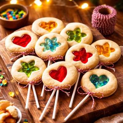 Image of Stained Glass Cookie Pops