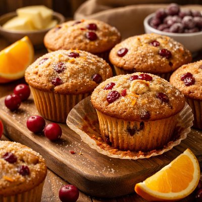 Image of Starbucks Copycat Cranberry Orange Muffins
