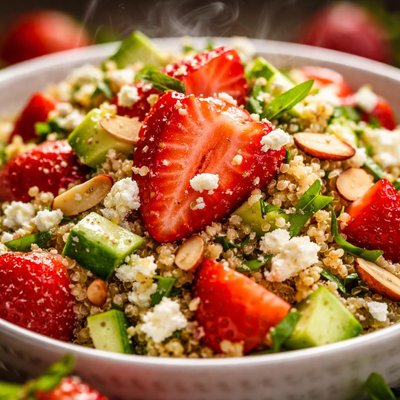 Image of Starwberry Feta Quinoa Salad